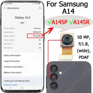 Samsung Galaxy A14 Rear Camera Module A146 Series 19 Sa6173c28f2ac447cb00846c02de4e568y 2