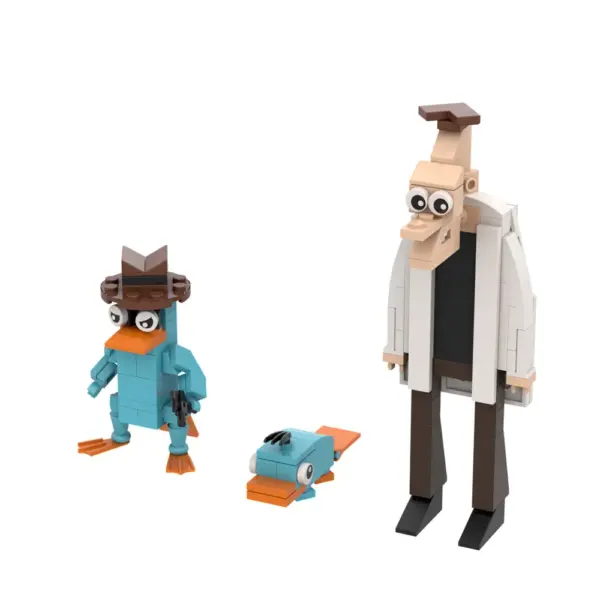 Gobricks MOC Perry and Doofenshmirtz Building Blocks Set - Image 3