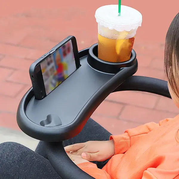 3-in-1 Universal Stroller Tray with Cup Holder - Image 2