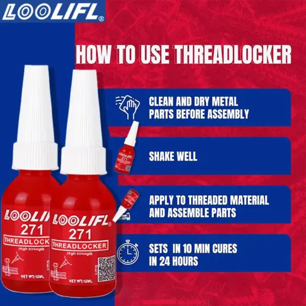 50ml Anaerobic Thread Locking Adhesive Set - Image 6