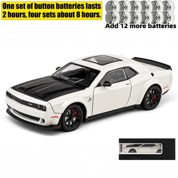 1:24 Dodge Challenger Hellcat Redeye Diecast Model - Image 13