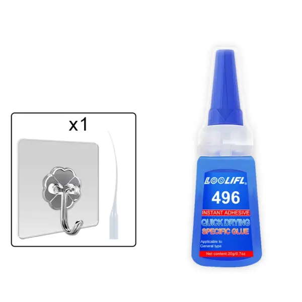 LOOLIFIL 496 Super Glue for Wood Metal Glass - Image 7