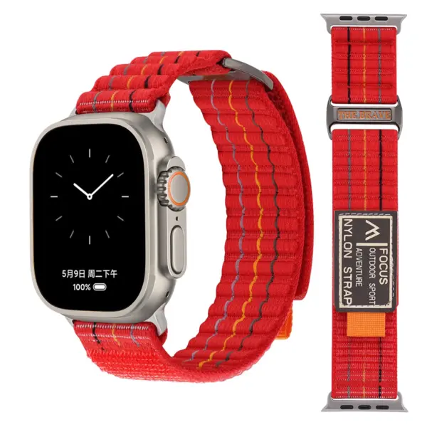 Nylon Loop Strap for Apple Watch Series 9-4 - Image 13