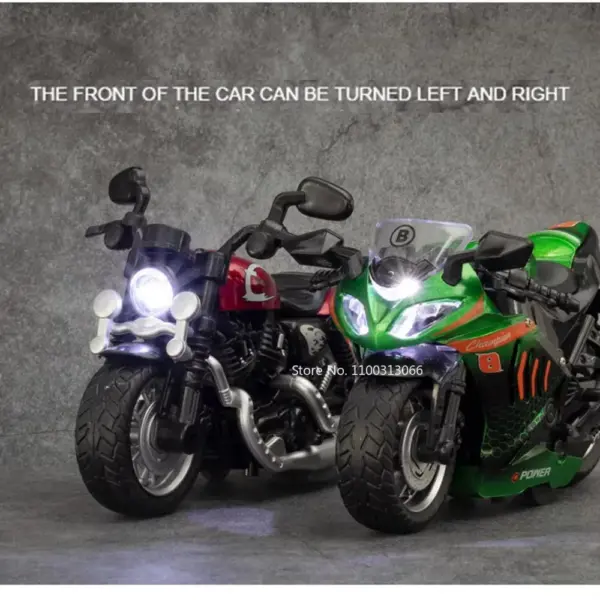 1/12 Scale Diecast Kawasaki Motorcycle Model - Image 4
