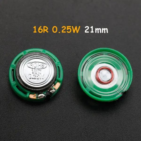 16Ohm Ultra-Thin Round Speakers (2pcs) - Image 2