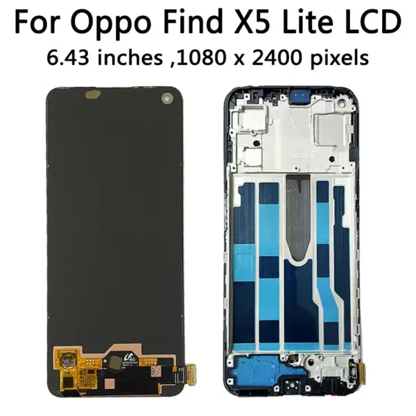 6.43 inches Oppo Find X5 Lite LCD Display Touch Screen Replacement - Image 3