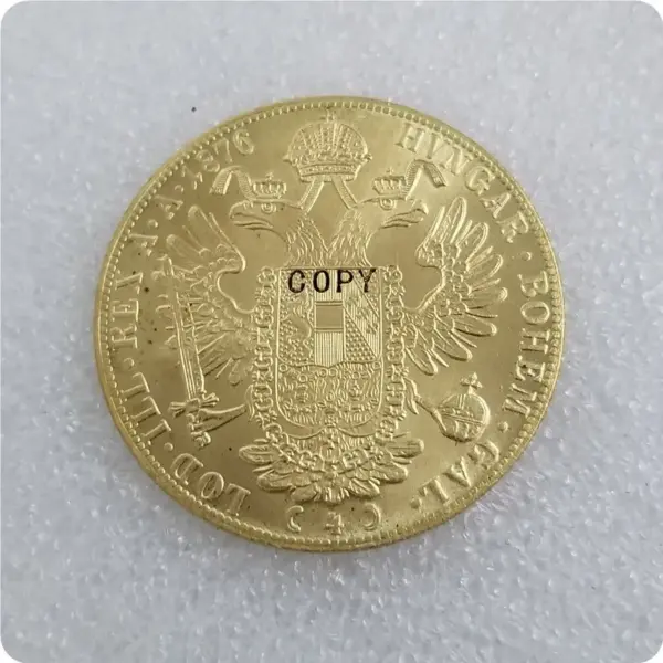 Austria 4 Ducat Gold Replica Coins 1873-1915 - Image 9