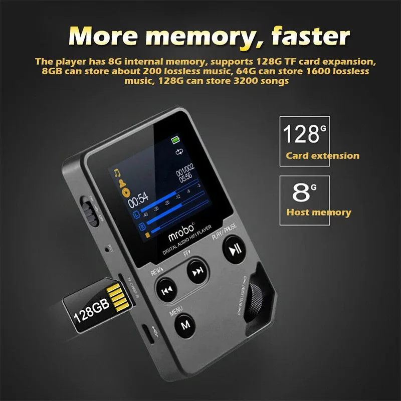 8G Zinc Alloy Lossless MP3 Player Model C5 4 8G Zinc Alloy Lossless MP3 Player Model C5 - Image 4