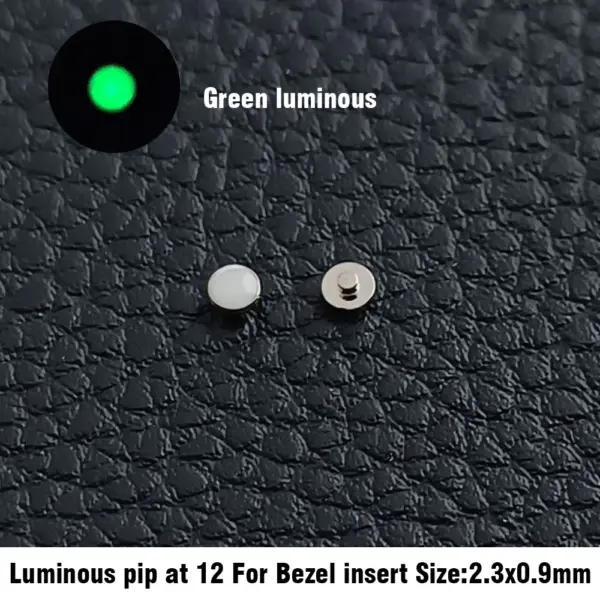 Luminous Pip at 12 for Seiko/ SUB Ceramic Bezel - Image 5