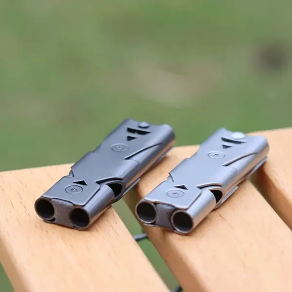 150DB High-Frequency Rescue Whistle Steel Survival Tool - Image 2