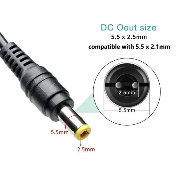 Adjustable 3V-24V Power Supply with 9 Plug Connectors - Image 4