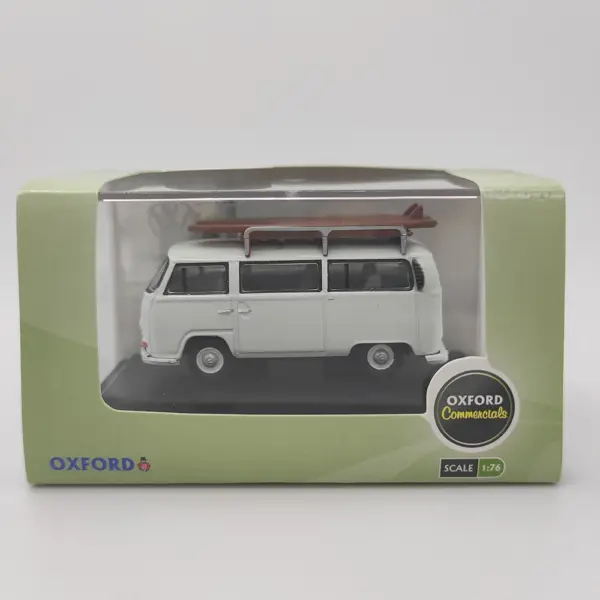 Diecast White VW Bus 1:76 Scale Collectible Model - Image 6