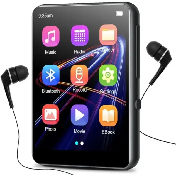 32GB Bluetooth Touch Screen MP3 Player with Speakers - Image 7
