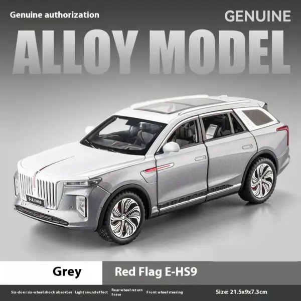 1/24 HONGQI E-HS9 SUV Diecast Model Car - Image 10