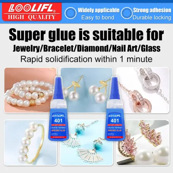 401 Strong Instant Cyanoacrylate Glue 20ml - Image 3