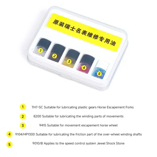 Switzerland-Inspired Watch Oil Set for Swiss Movements - Image 3