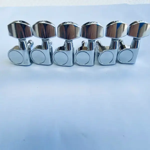 6-Piece Chrome Guitar Tuner Machine Heads Left Hand - Image 3