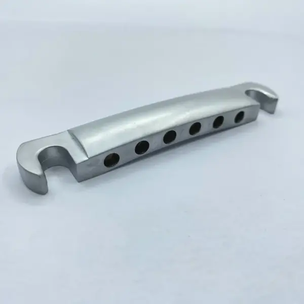Matte Chrome Tune-O-Matic Bridge Set for LP & SG Electric Guitars - Image 4