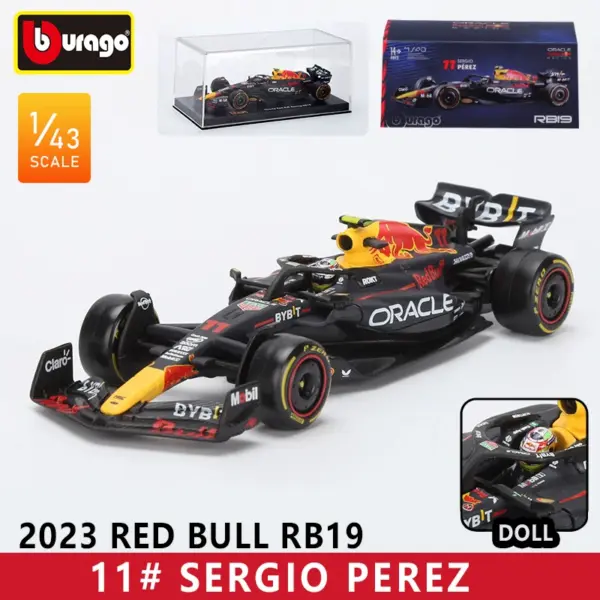 Bburago 1:43 Red Bull RB19 F1 Die-Cast Model - Image 10