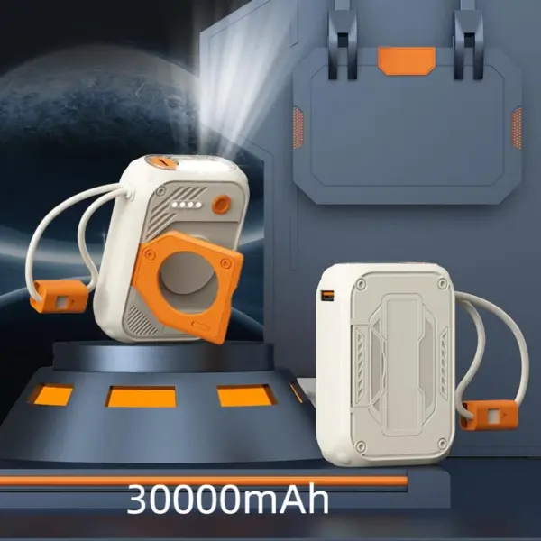 Large Capacity Mini Power Bank 30000mAh with Cables - Image 11