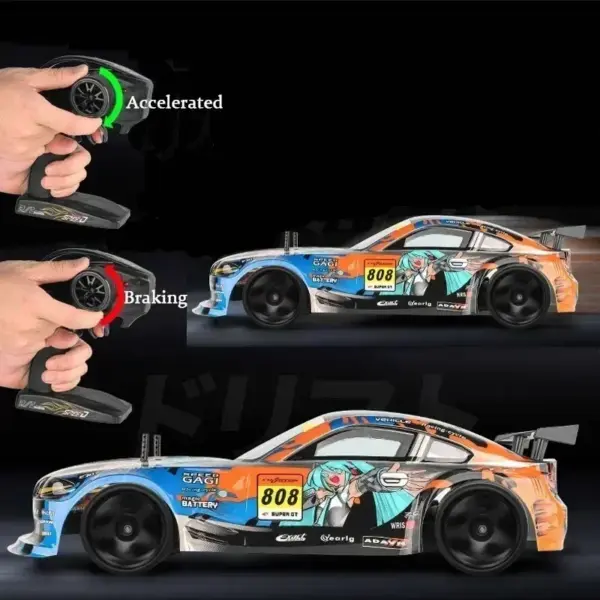 High-Speed 1/10 Drift RC Car with Dual Batteries - Image 4