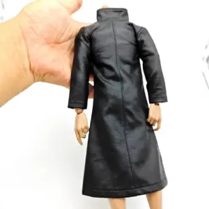 1/6 Scale Black PU Leather Windbreaker for Action Figures 12 Sabd0655540d6406aafb786b8ef2490bfE