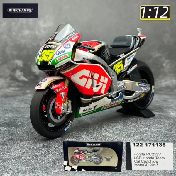 1/12 YZR-M1 RC213V Ducati GP11 Diecast Motorcycle - Image 8