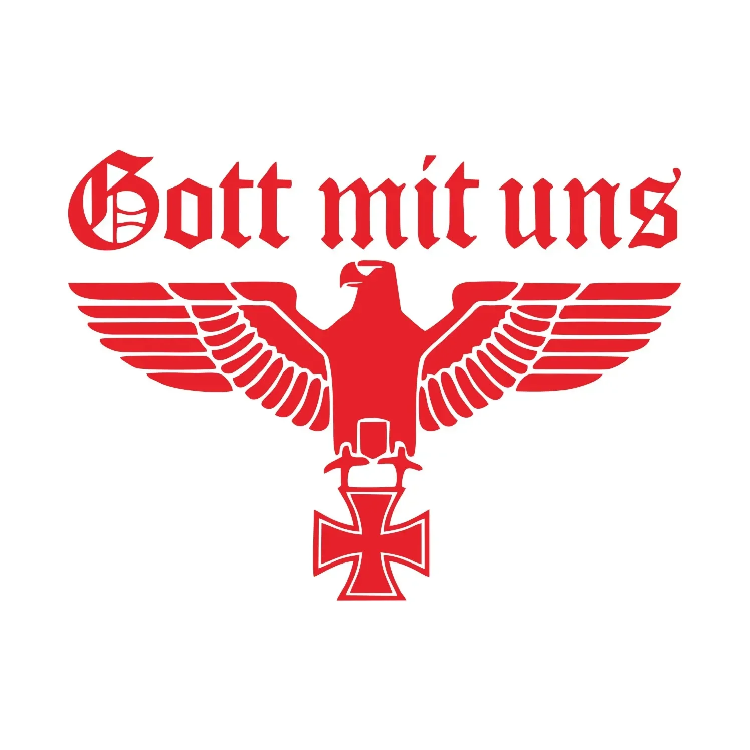 Custom Car Decal for Gott Mit Uneagle 16cm 2 Custom Car Decal for Gott Mit Uneagle 16cm - Image 2