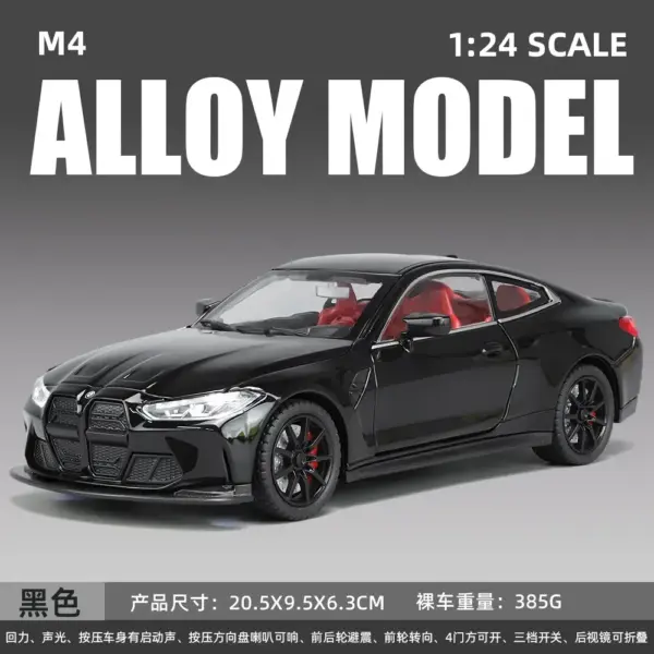 1:24 BMW M4 Diecast Alloy Model Car - Image 5
