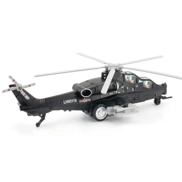 24.5CM Alloy Diecast CAIC Z-10 Helicopter Toy - Image 8