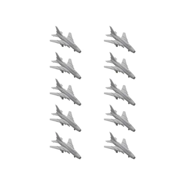 Russia Su-17 Fitter Model Kit Set 10PCS 1/2000 Scale - Image 7