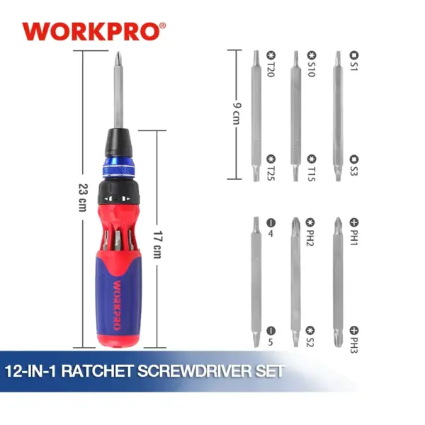 12-in-1 Magnetic Ratcheting Screwdriver Kit - Image 9