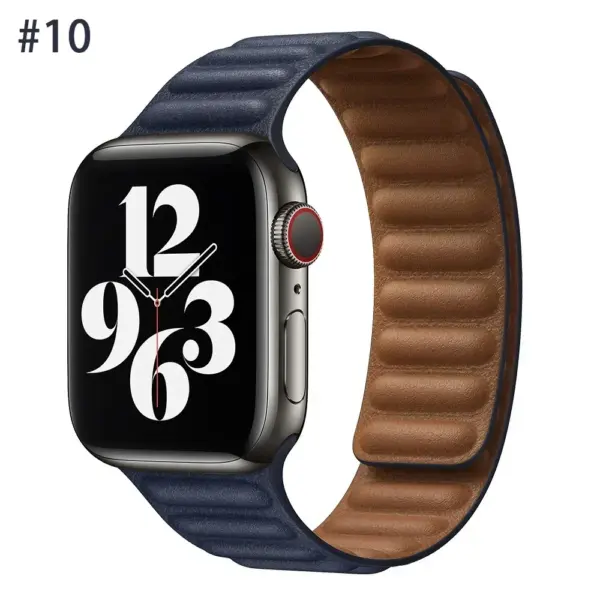 Leather Strap for Apple Watch Series 8/7/6/5/4/3/2/1 - Image 18
