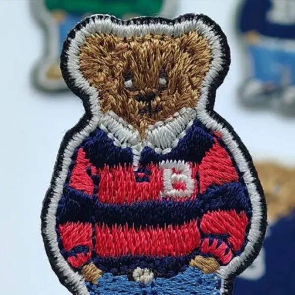 Cute Bear Embroidered Iron-On Patch for Clothing - Image 5
