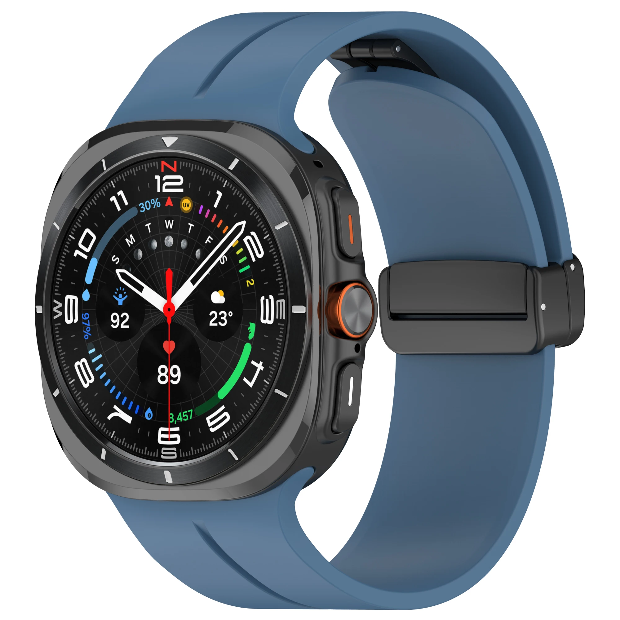 Magnetic Silicone Band for Samsung Galaxy Watch 7 Ultra 47mm 6 Magnetic Silicone Band for Samsung Galaxy Watch 7 Ultra 47mm - Image 6