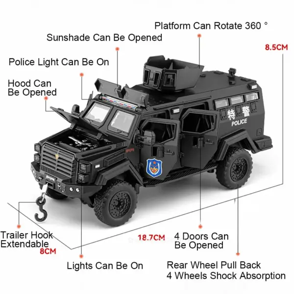 1/32 Sabertooth Alloy Diecast Armored Car Model - Image 2