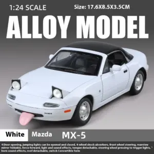 1:24 Mazda MX5 Miniature Diecast Model Car 22 Saead041142154bf492e49863a0d177eew