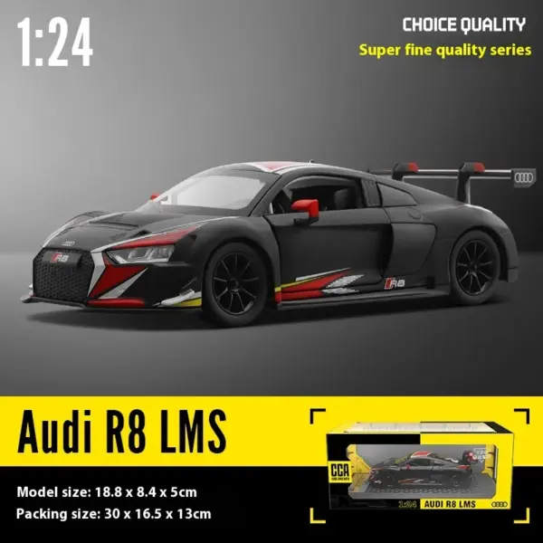 1:24 Audi R8 LMS WASA Metal Diecast Model Car - Image 7