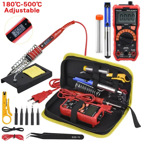 JCD 80W Adjustable Soldering Iron 220V/110V with LCD Display - Image 8