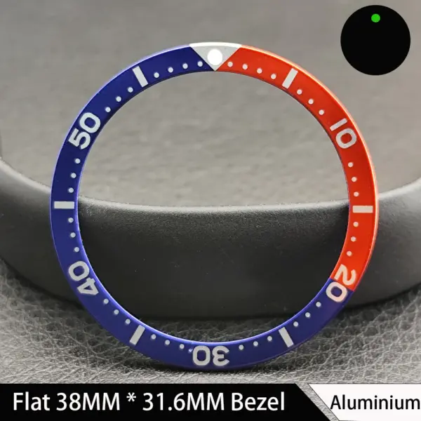 38mm Green Luminous Ceramic Watch Bezel Insert - Image 39
