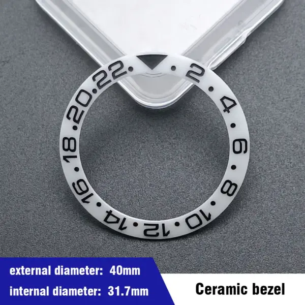 40mm Blue-Green Ceramic Aluminum Bezel Insert for Dive Watch - Image 28