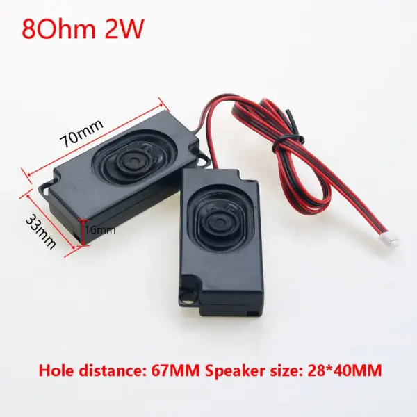 Portable Rectangle Computer Speakers 4Ω/8Ω, 3-10W - Image 9