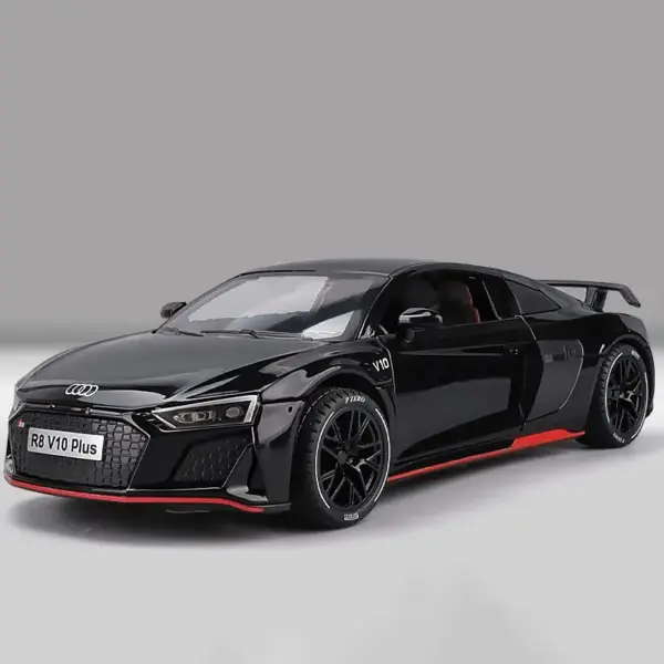 1:24 Audi R8 V10 Plus Diecast Model Car - Image 9