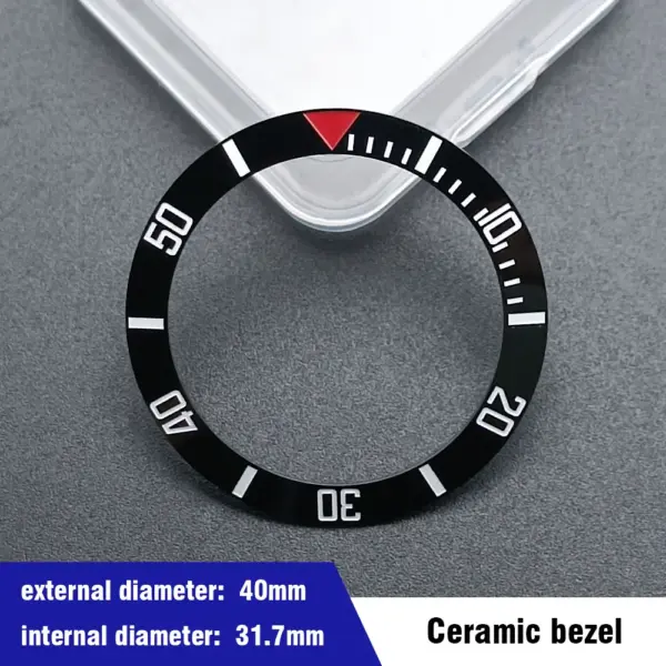 40mm Blue-Green Ceramic Aluminum Bezel Insert for Dive Watch - Image 27