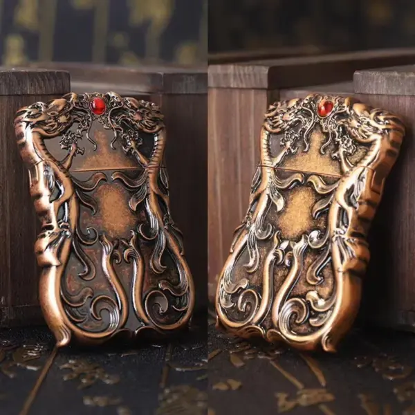ZORRO Kerosene Lighter Dragon Embossed 62mm - Image 5