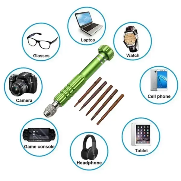 5-in-1 Precision Screwdriver Set for Mobile Devices - Image 5