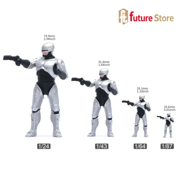 Resin Sci-Fi Robot Miniature Model 1/87-24 Scene Props - Image 2