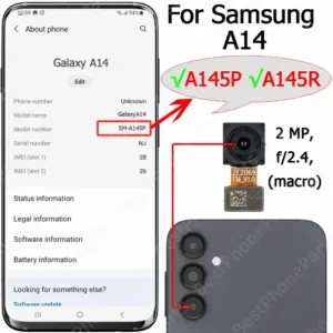 Samsung Galaxy A14 Rear Camera Module A146 Series 31 Safb787f5eab243f5878486654a0aebc2b 1