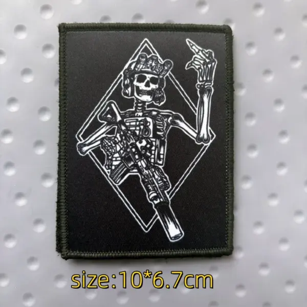 One7Six Black Canyons Skull Tactical Patch Embroidered - Image 4