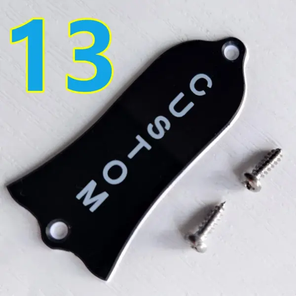 Black 2-Ply Guitar Truss Rod Cover for LP & SG - Image 7